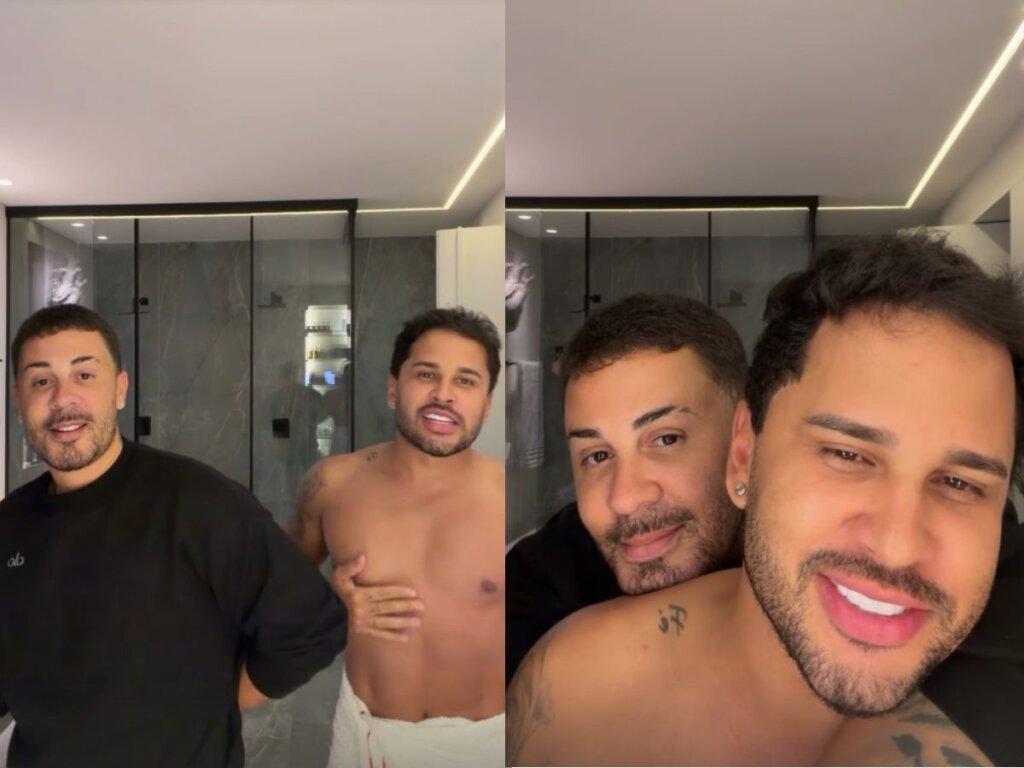 Carlinhos e Lucas trocam selinho e web surta: Reconciliação à vista?