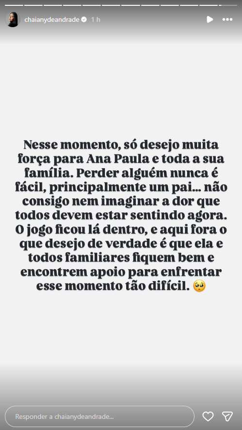 Luto: Ex-BBBs e fãs se unem em apoio a Ana Paula Renault após morte do pai