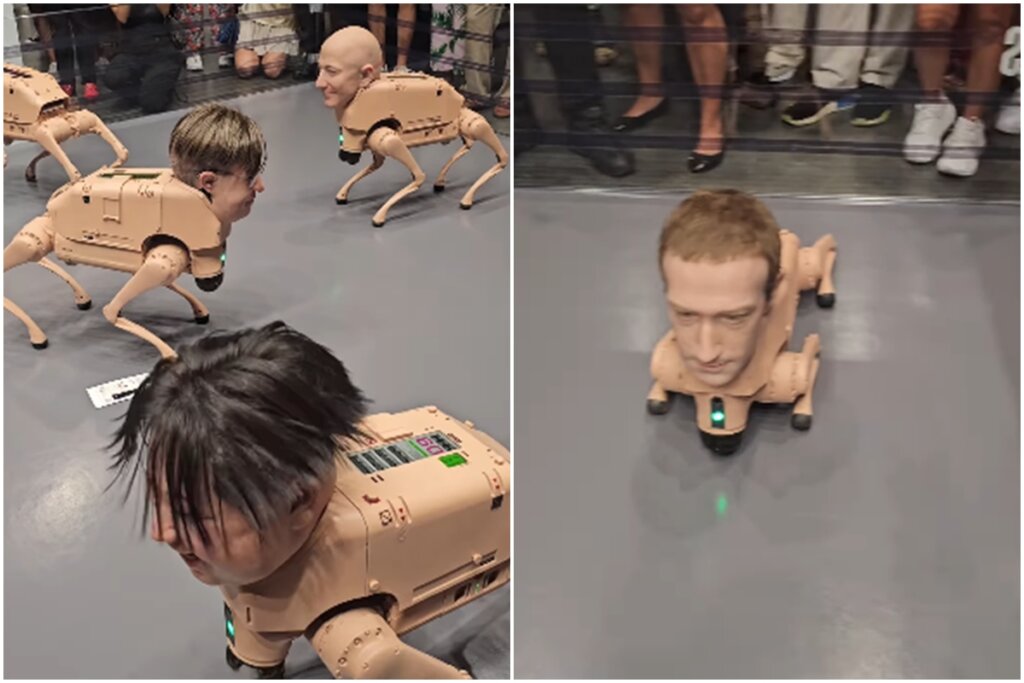 OMG! Zuckerberg e Musk Flagram Cães-Robôs Chocantes em Berlim!