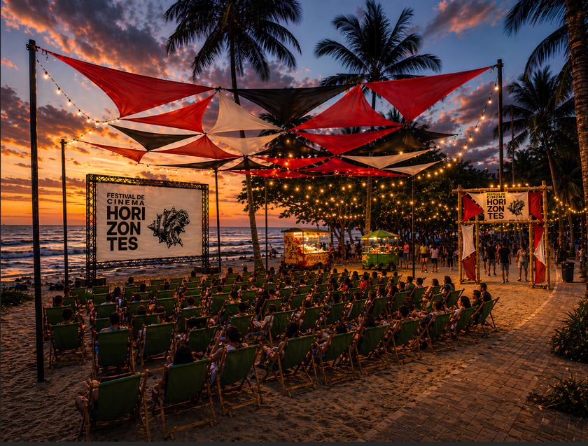 Cinema de Graça e Pé na Areia: Festival Horizontes Ilumina Praia do Francês