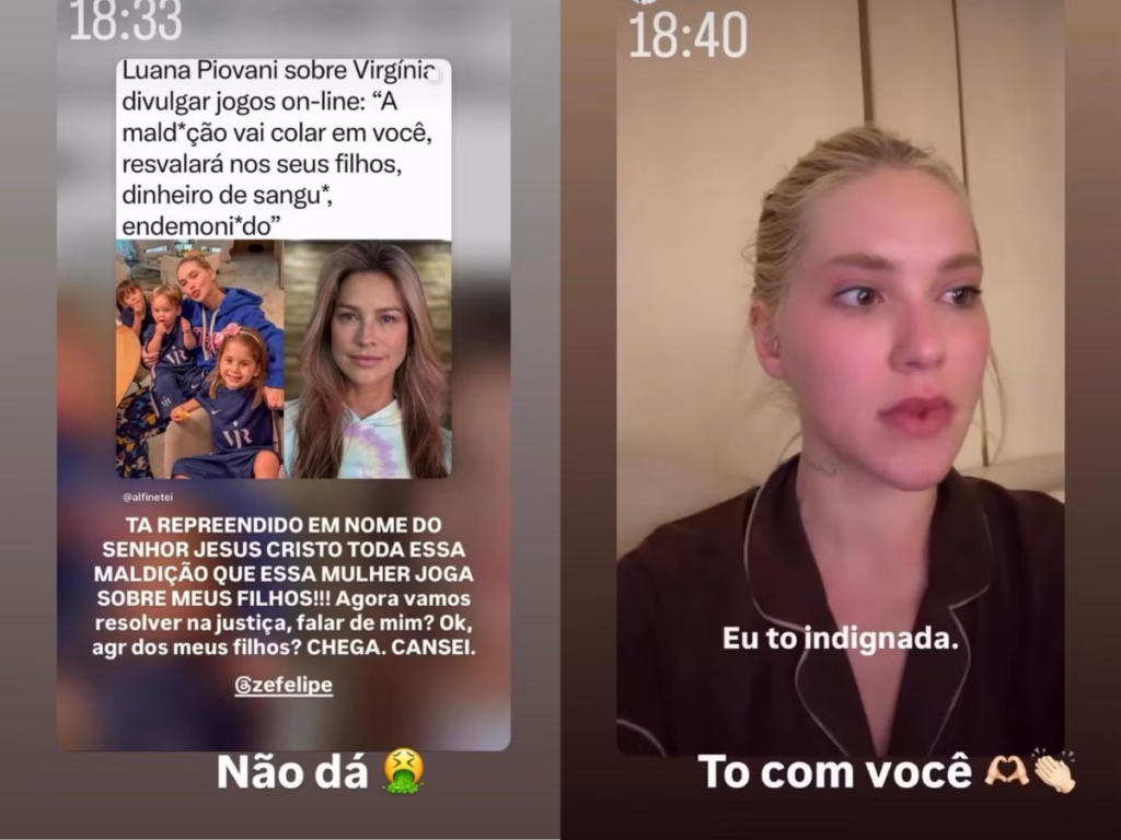 Zé Felipe Blinda Virginia em Nova Treta com Luana Piovani: “Estou com Você!”