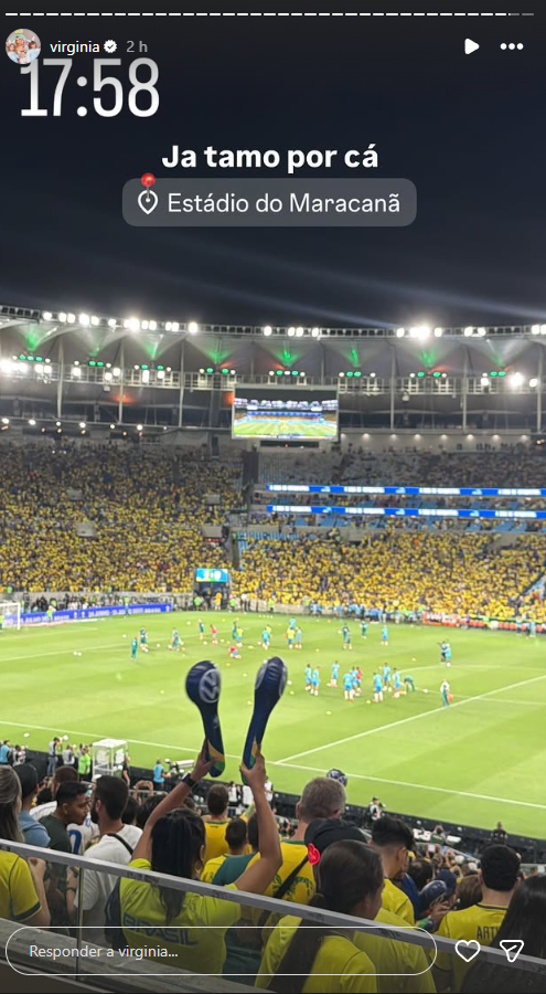 É GOL DO EX! Virginia Fonseca vibra com Vini Jr. no Maracanã
