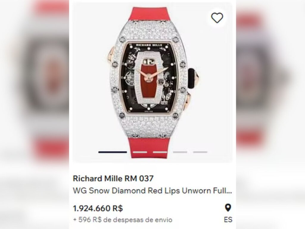 LACROU! Virginia ‘para’ Dubai e arremata relógio de milhões cravejado de diamantes