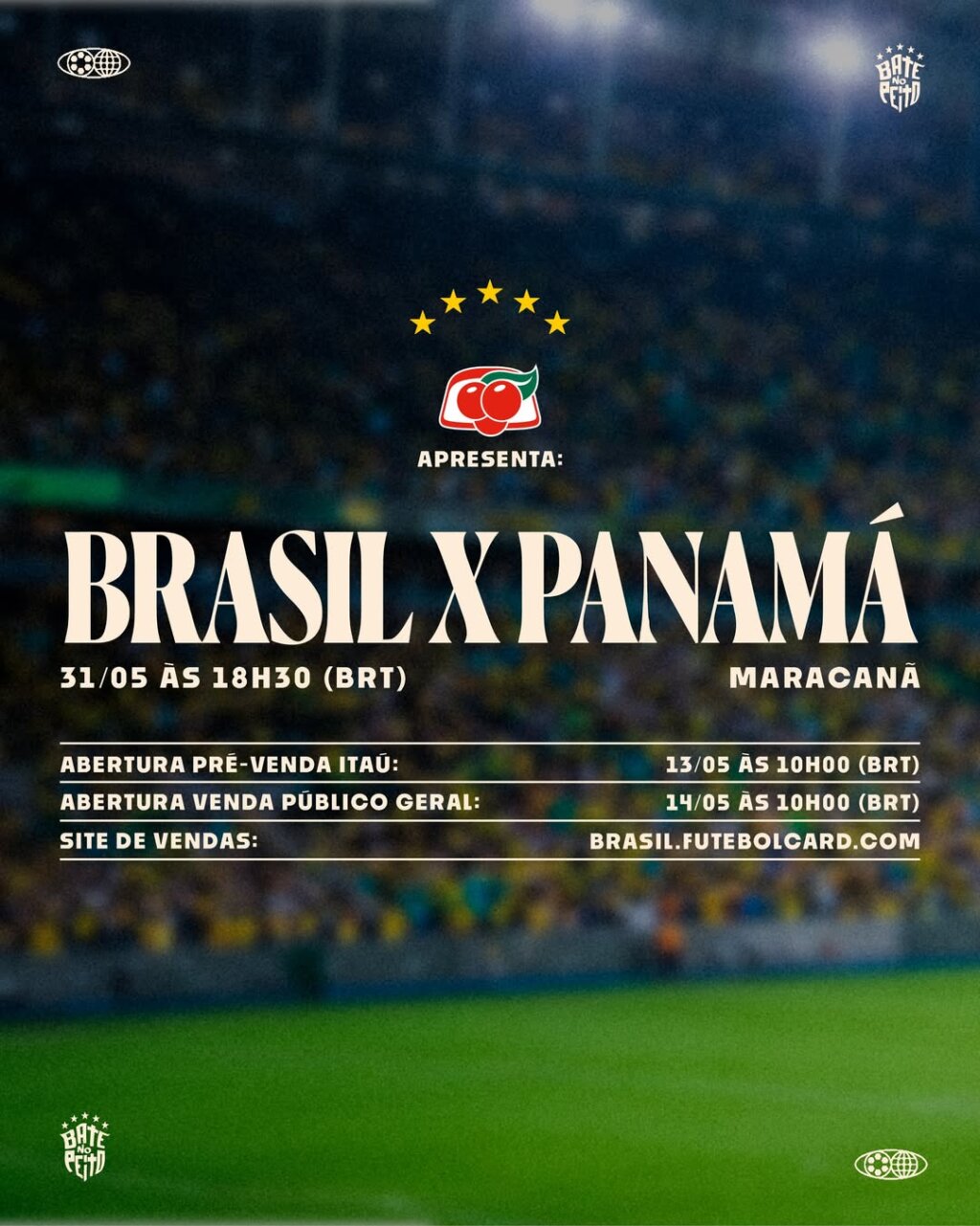 ÚLTIMA CHAMADA NO MARACA! CBF Abre Venda de Ingressos para o Jogo da Seleção Antes da Copa!
