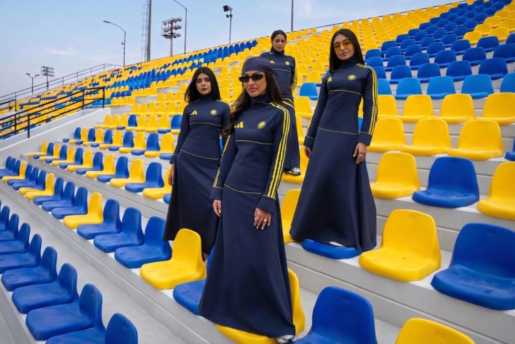 Que Babado! Adidas Transforma Túnica em Uniforme Fashion para o Futebol Feminino Saudita