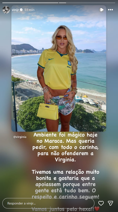 Vini Jr. Surpreende e Defende a Ex Virginia de Ataques no Maraca!