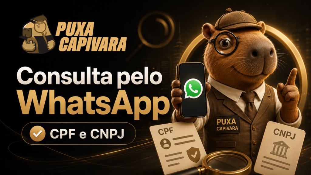 Puxa Capivara no Zap: Consulte CPF/CNPJ Rapidinho e Sem Juridiquês!