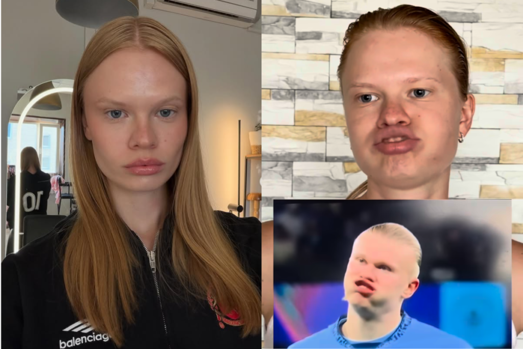 CHOCANTE! Modelo russa é a ‘versão feminina’ de Erling Haaland e viraliza na web