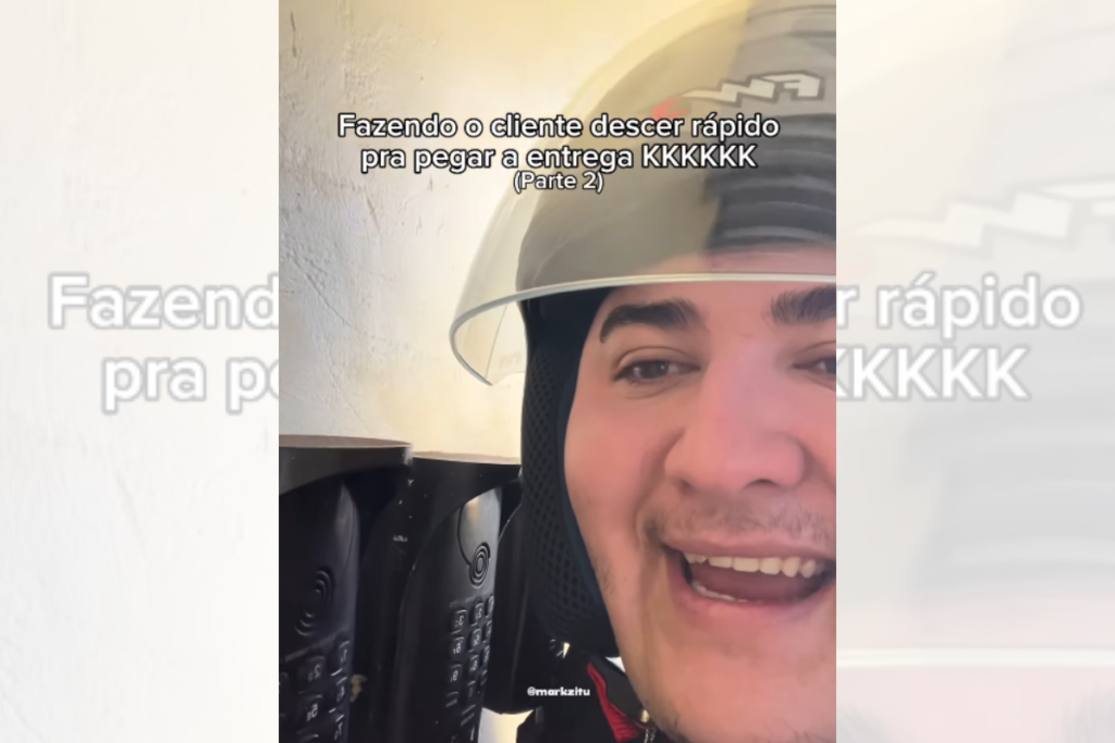 Viralizou! Motoboy Adota Voz Feminina e Agiliza Entregas em Truque de Mestre
