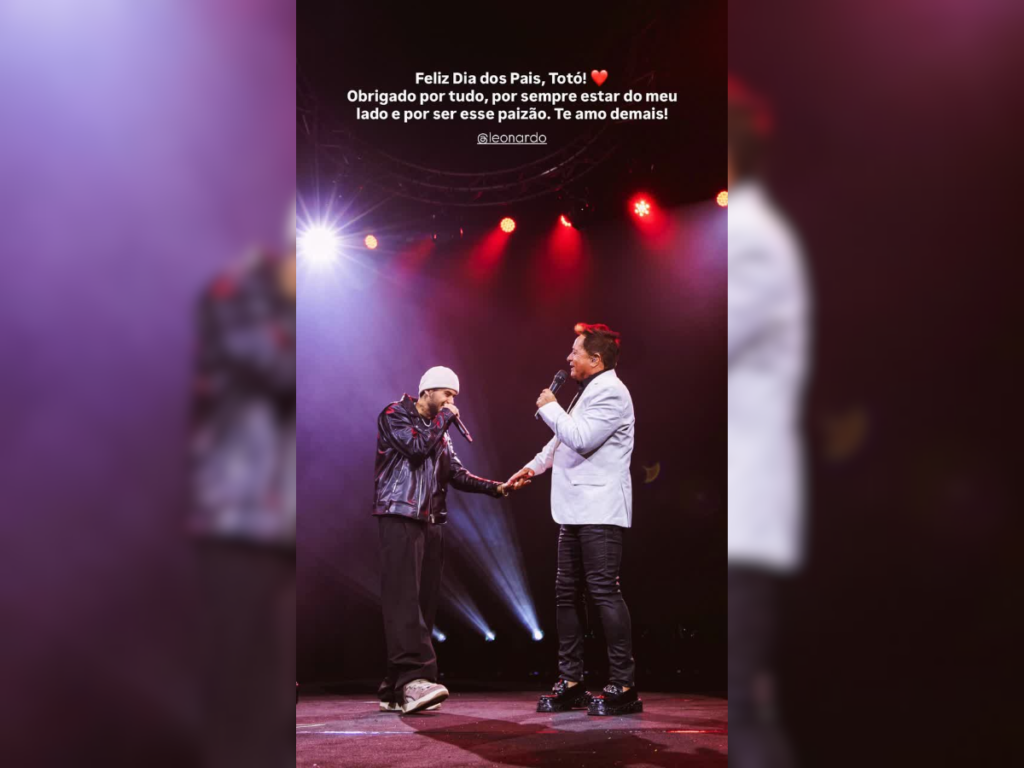 Família Leonardo em Dobro: Zé Felipe e Leonardo trocam declarações de amor no Dia dos Pais!