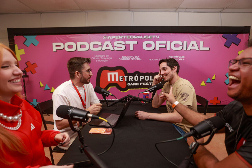 Maratona Gamer no YouTube! Podcast Oficial do Metrópoles Game Festival Estreia com Aperte o Pause!