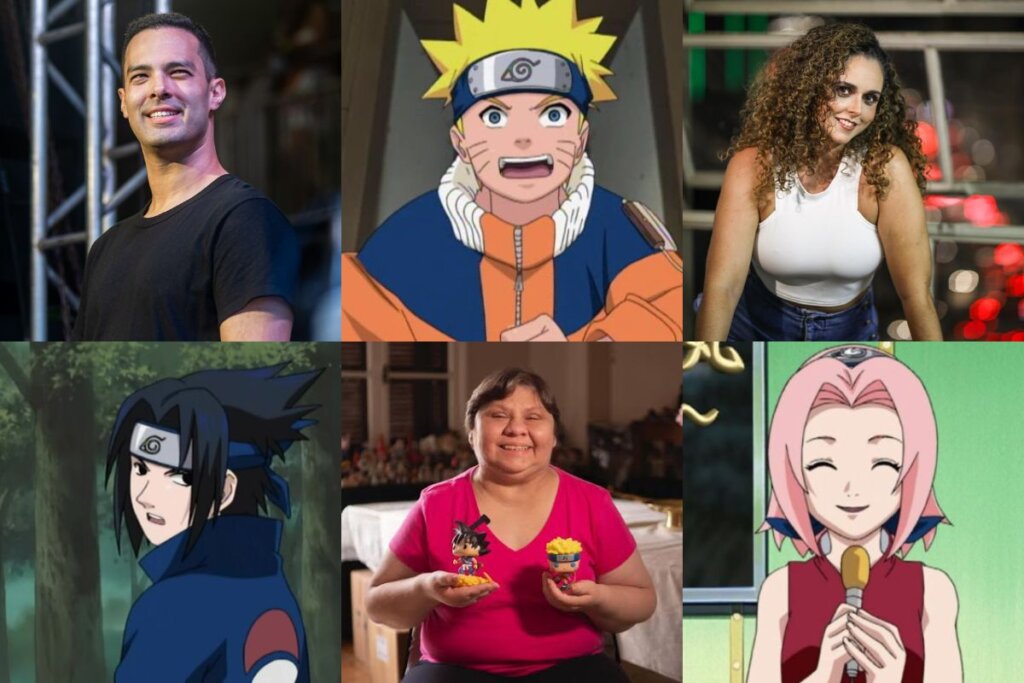 Time 7 Reunido! Dubladores de Naruto, Sasuke e Sakura agitam Metrópoles Game Festival