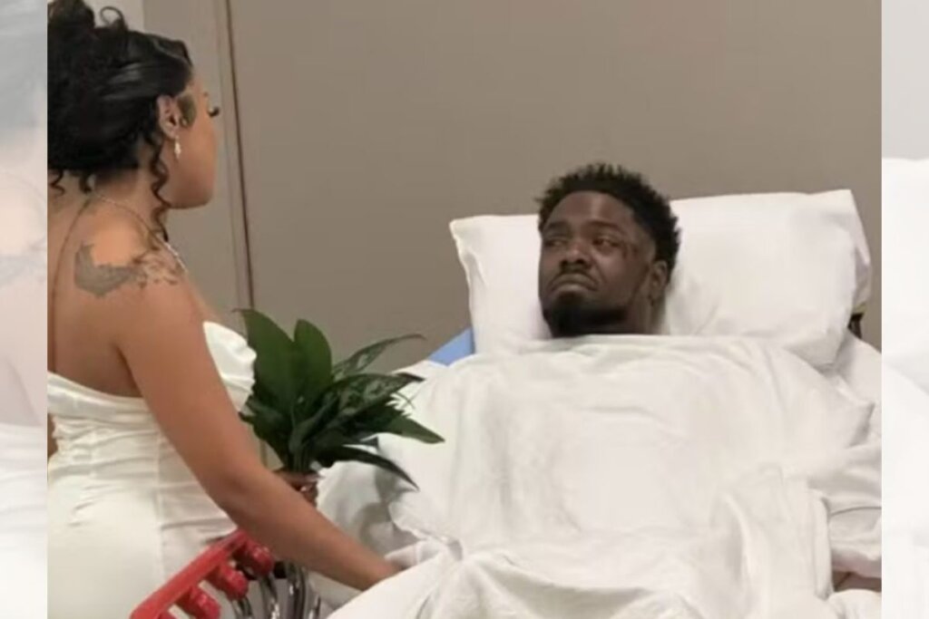 Nem Acidente Brabo Impede o SIM! Noiva Casa Com Noivo Fraturado no Hospital