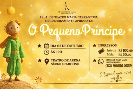 Cartaz de divulgação de O Pequeno Príncipe, da Cia. de Teatro Maria Carrascosa