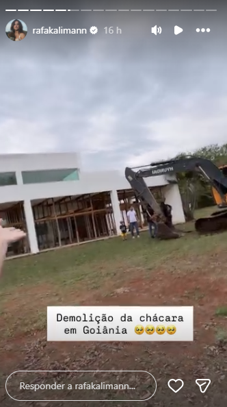 Rafa Kalimann Derruba Chácara em Goiânia para ‘Começar do Zero’!