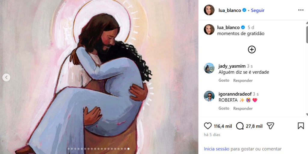 Comovente! O Último Post de Lua Blanco Antes de Morrer Trazia Mensagem de Gratidão e Fé