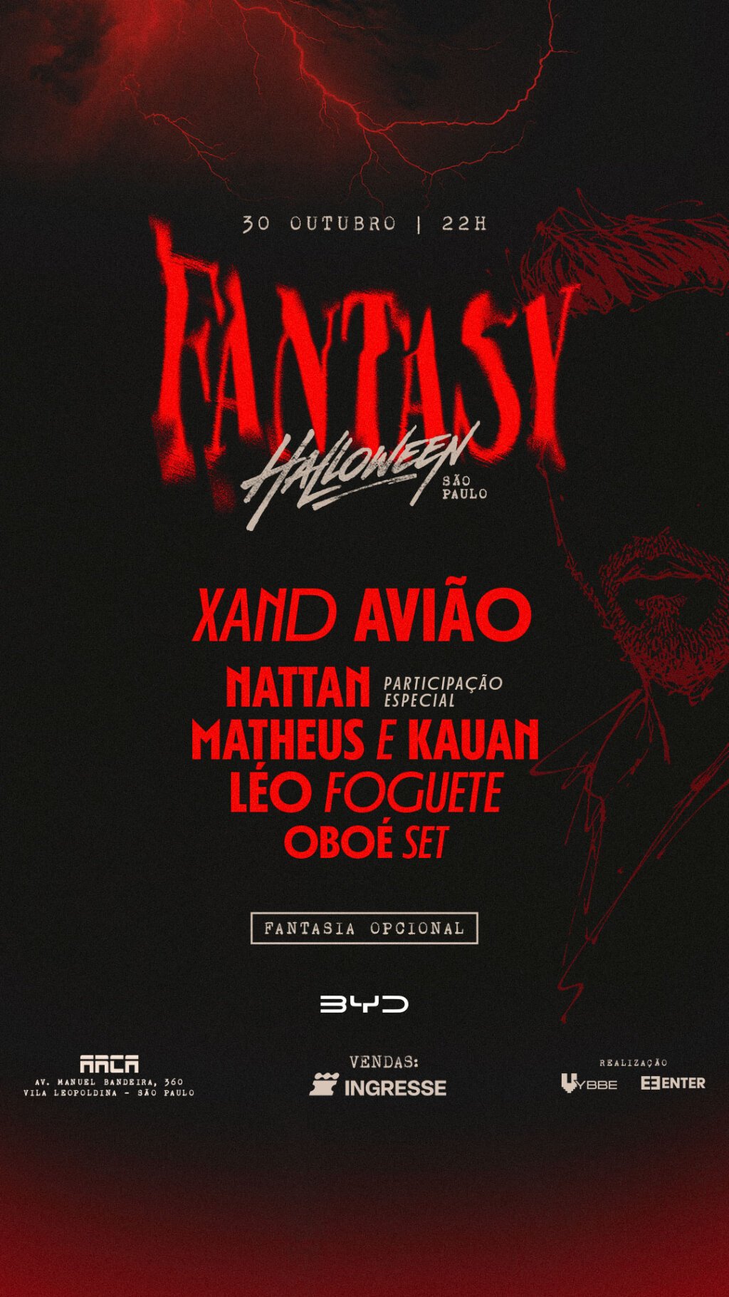 Xand Avião Traz Aviões Fantasy 2026 para SP em Edição de Halloween INÉDITA!