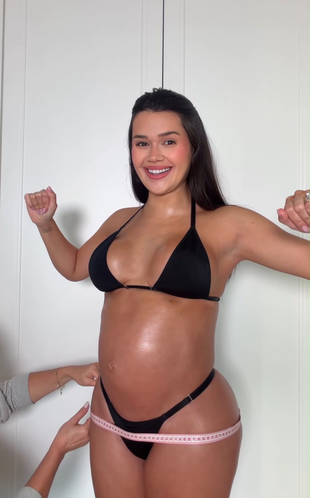 Franciny Ehlke barra ‘mão boba’ na barriga de grávida e rebate críticas